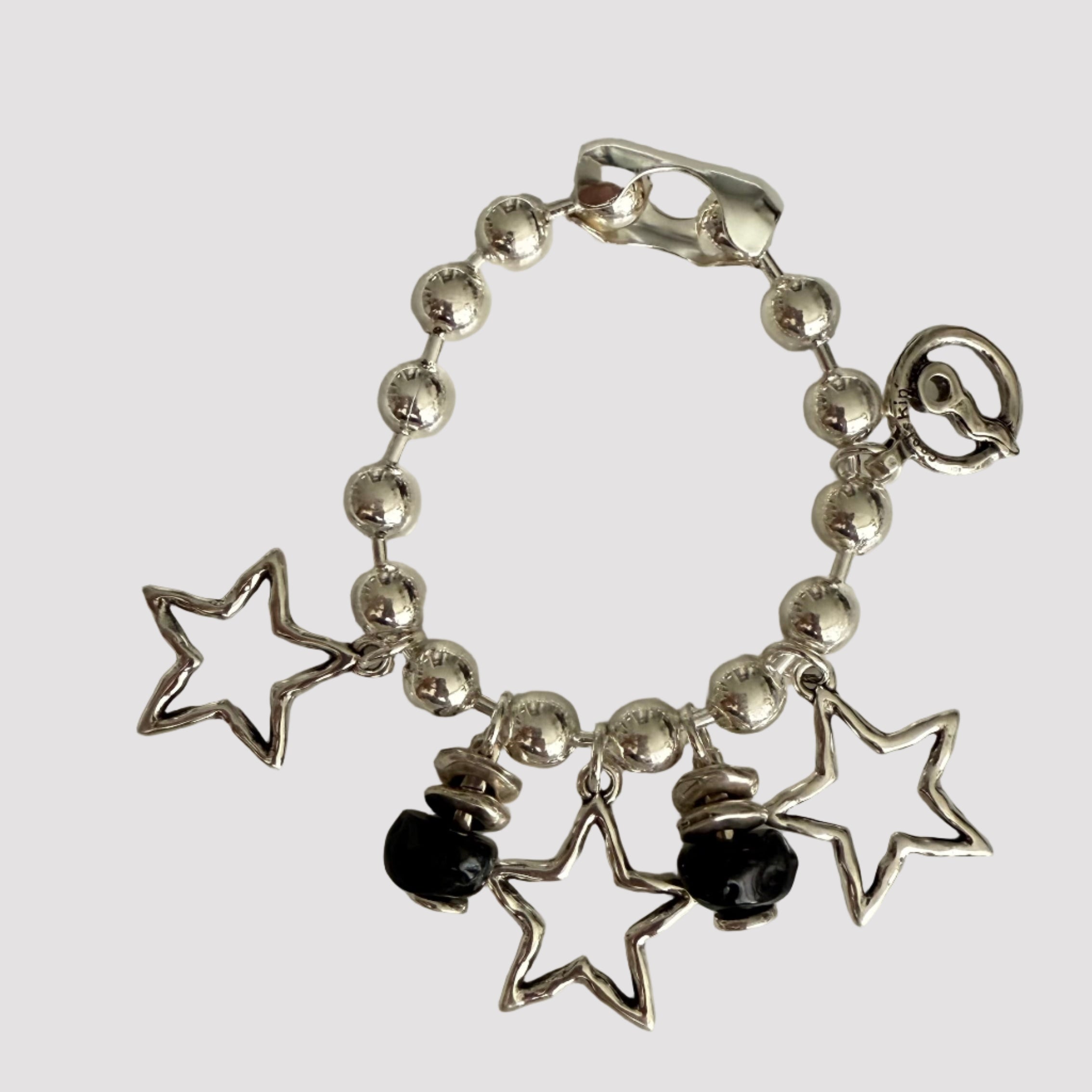 COOLSKIN STARS AND BLACK BALLS CHAIN BRACELET
