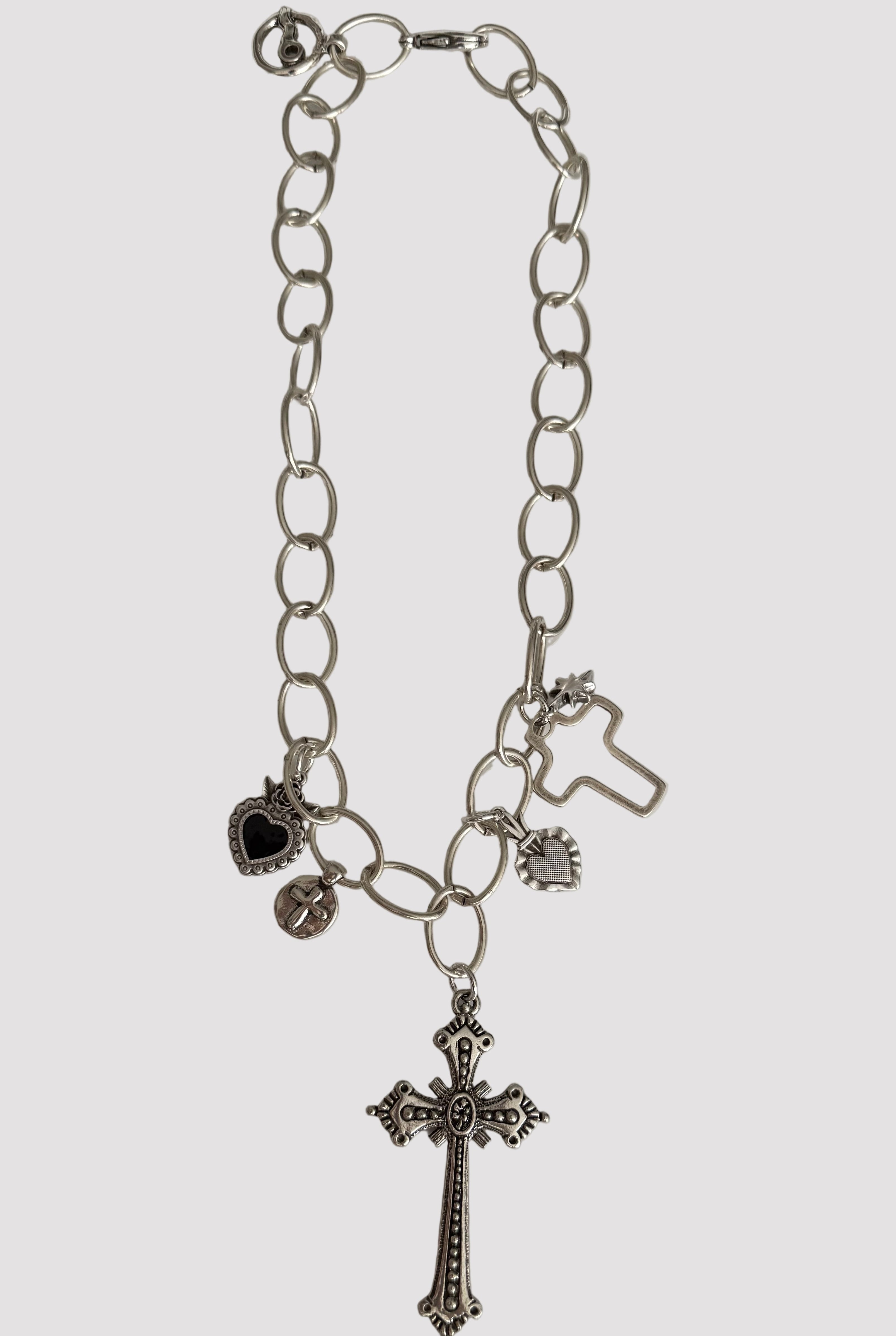 COOLSKIN HEARTS AND CROSS NECKLACE