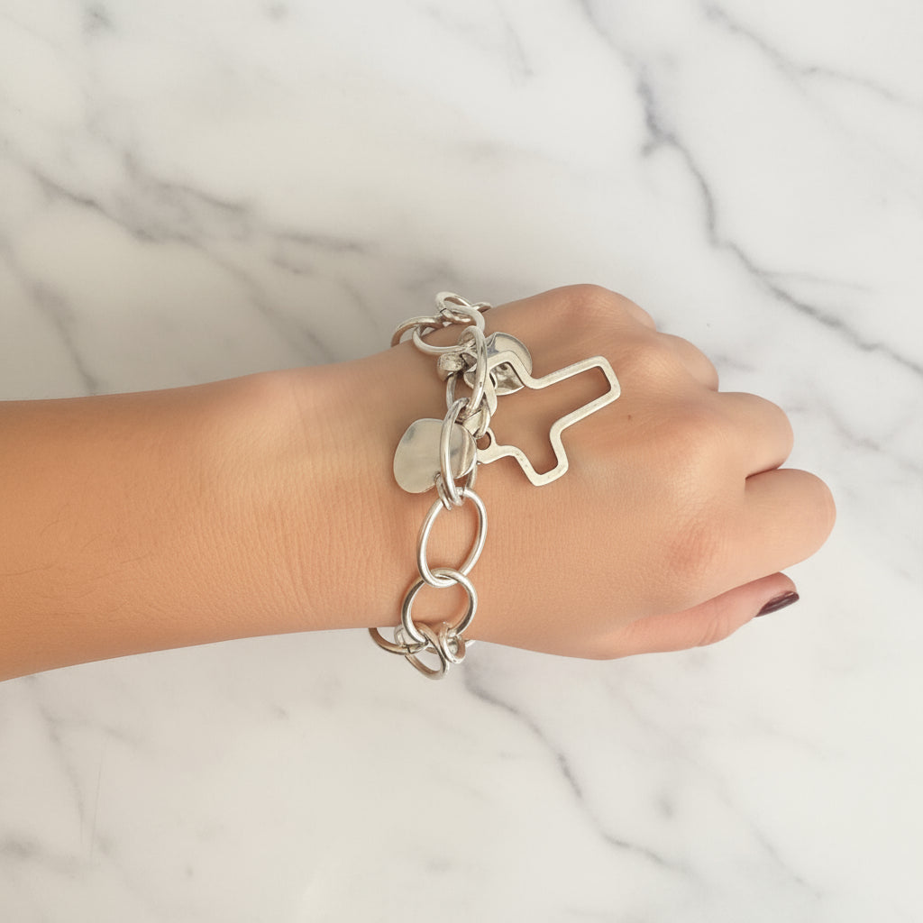 COOLSKIN HEARTS AND CROSS BRACELET