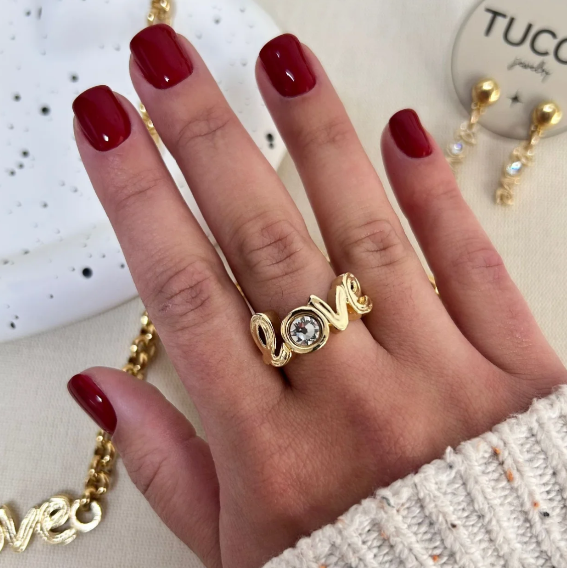 TUCCO LOVE YOU RING