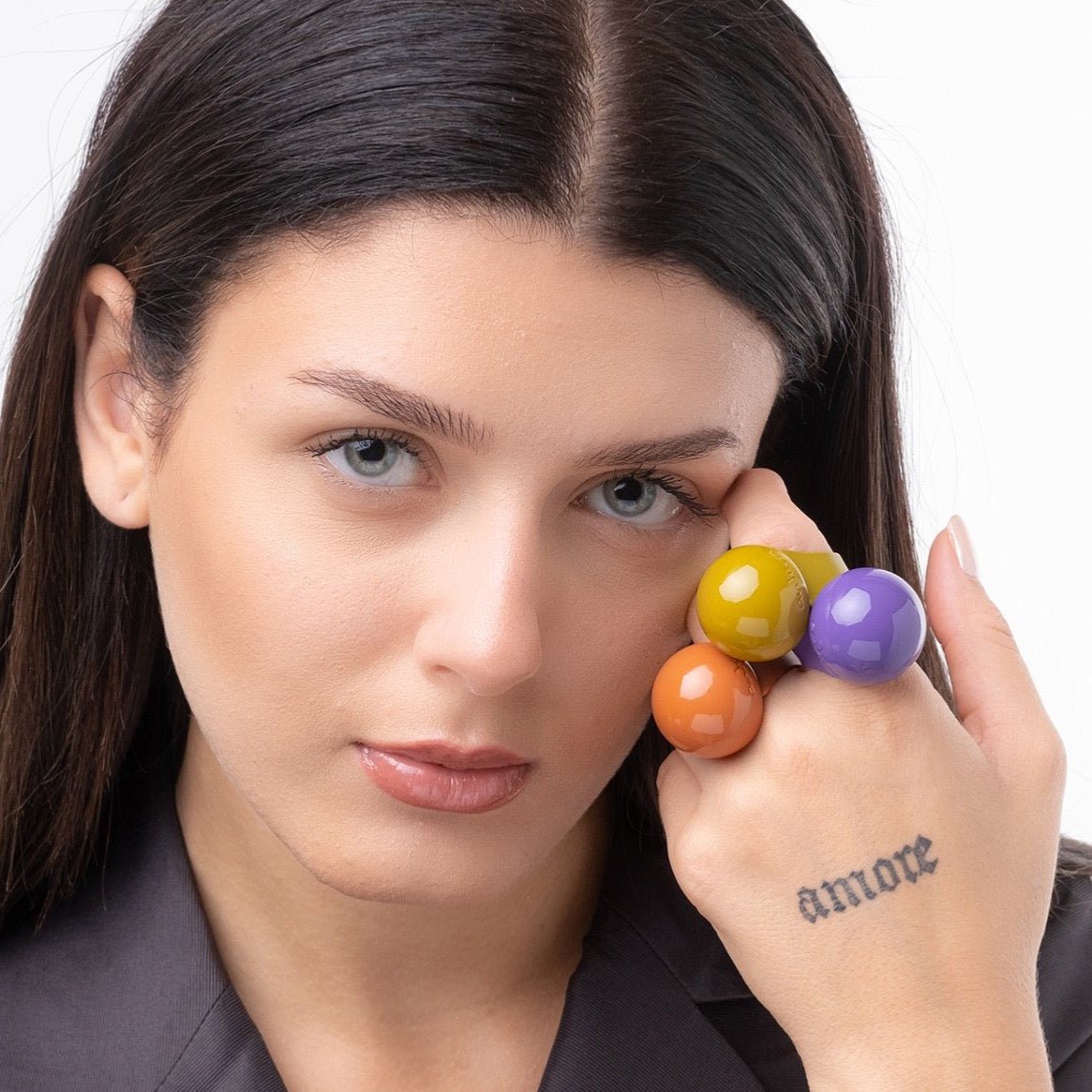 ANTURA ACCESSORI GLOSSY BALLOON ANELLI (RING) - Carol & Co Jewelry