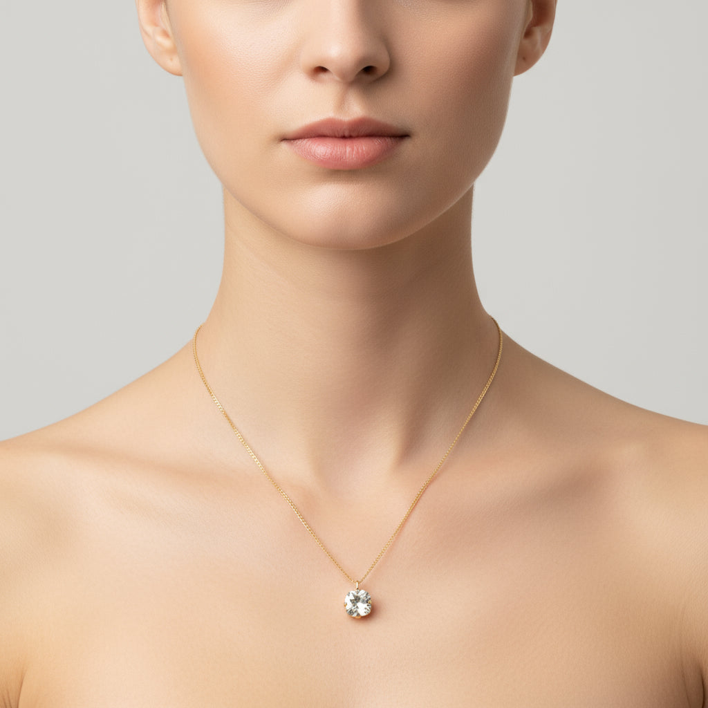 ANTURA ACCESSORI NEW CLASSIC RHINESTONE CHAIN NECKLACE - Carol & Co Jewelry