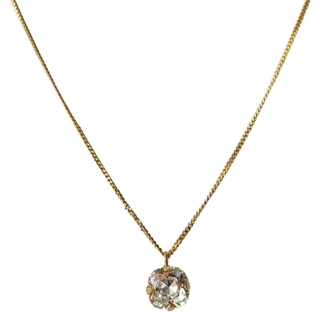 ANTURA ACCESSORI NEW CLASSIC RHINESTONE CHAIN NECKLACE - Carol & Co Jewelry