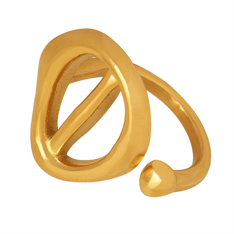 ELIANNA TITANIUM STEEL RING - Carol & Co Jewelry