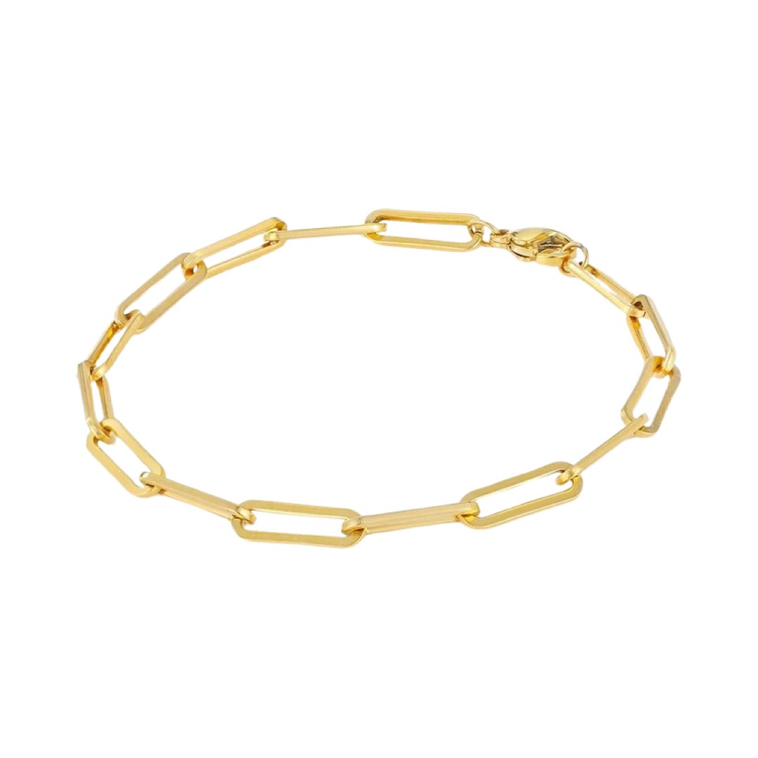 EME STAINLESS STEEL CHAIN BRACELET - Carol & Co Jewelry