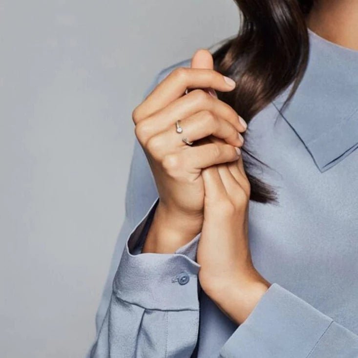 HALF OPEN HEART RING - Carol & Co Jewelry
