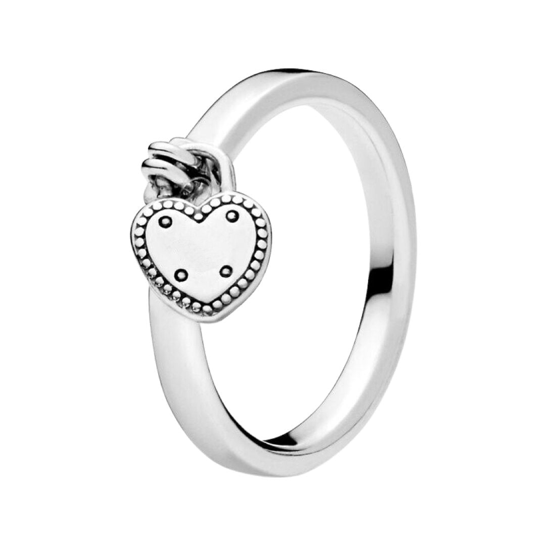 HANGING HEART RING - Carol & Co Jewelry