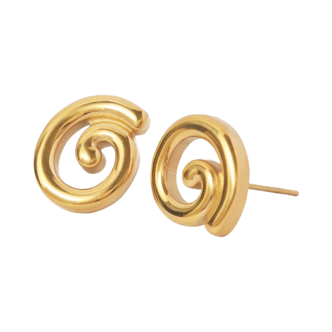 HARLEY STAINLESS STEEL CYCLON EARRINGS - Carol & Co Jewelry