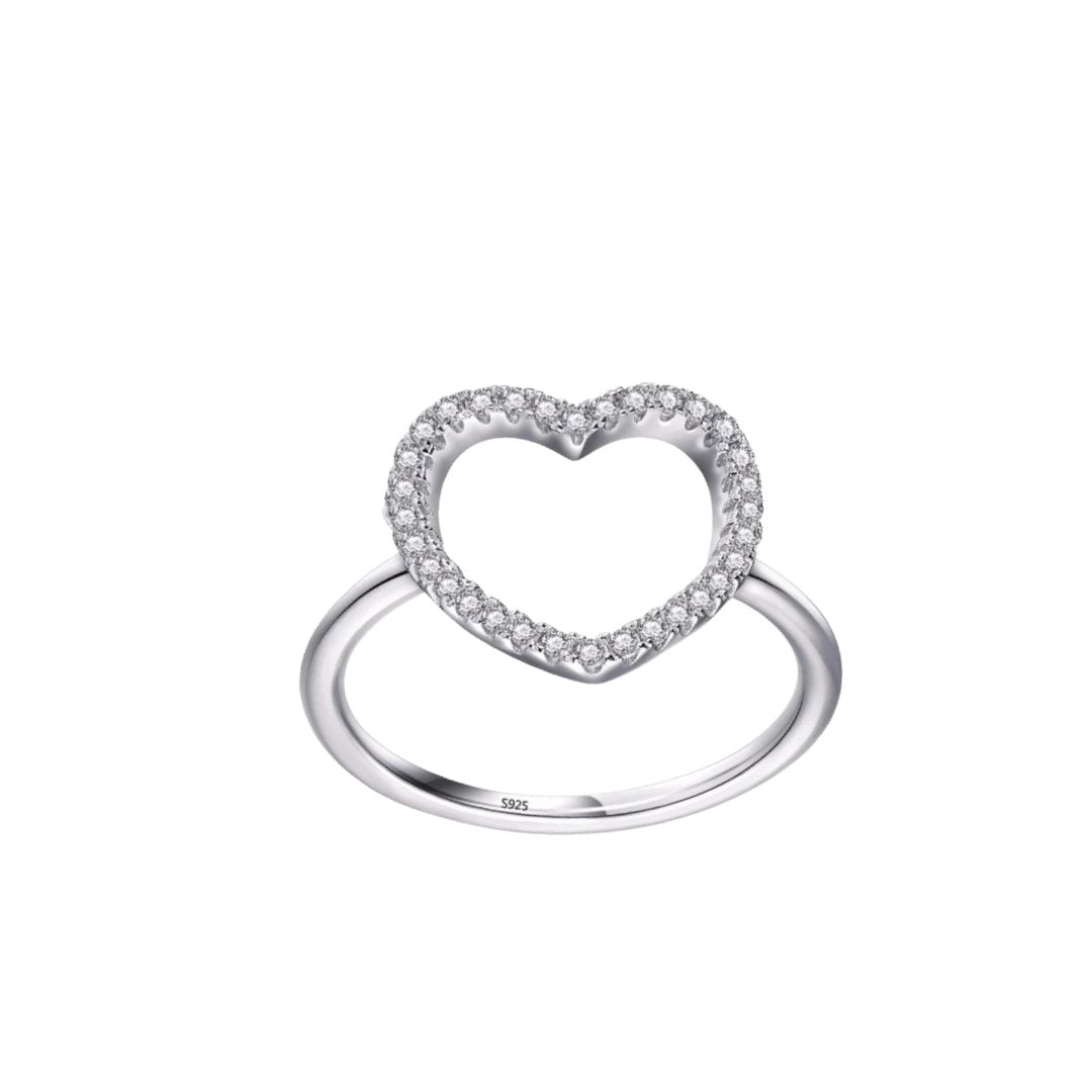 HEART ZIRCONIA RING - Carol & Co Jewelry