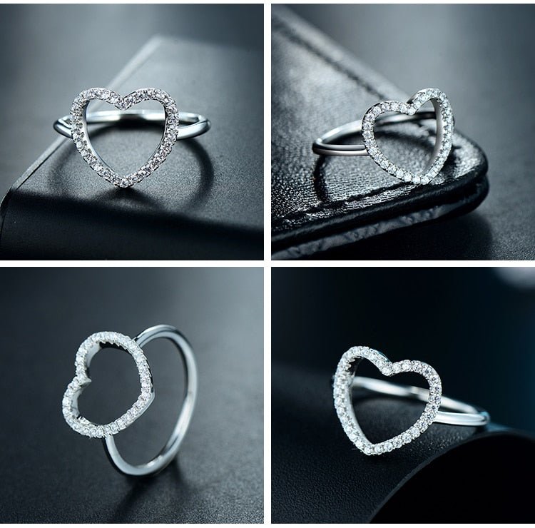 HEART ZIRCONIA RING - Carol & Co Jewelry