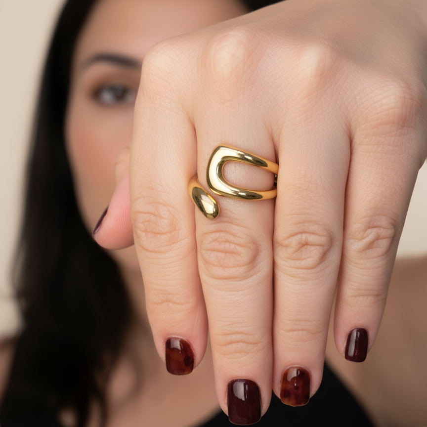 SIRENA STAINLESS STEEL RING