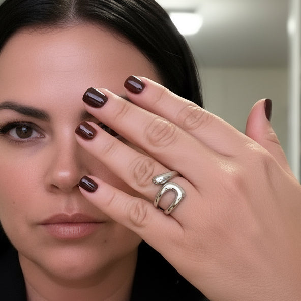 SIRENA STAINLESS STEEL RING