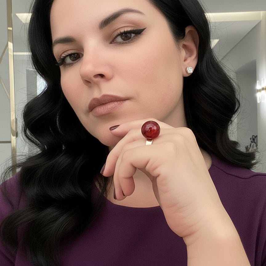 ANTURA ACCESSORI MINI BALLOON PERLATO RING