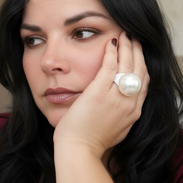 ANTURA ACCESSORI PERLADO BALLOON ADJUSTABLE RING