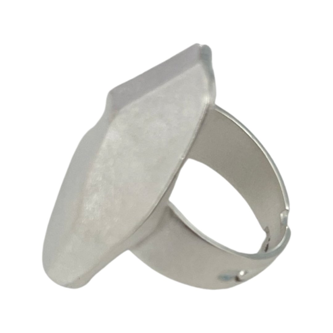 LAMAURI ASYMMETRIC ROMBO ADJUSTABLE RING - Carol & Co Jewelry