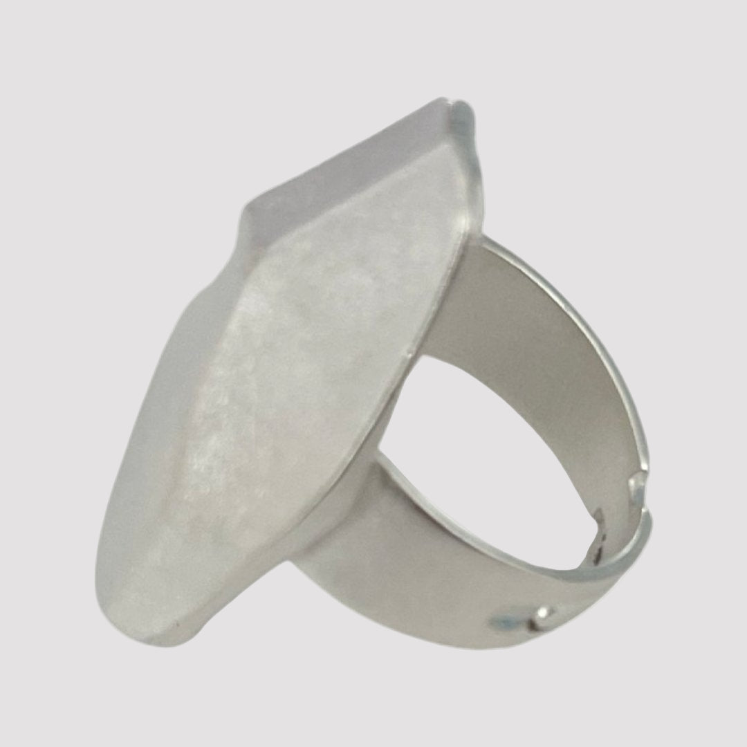 LAMAURI ASYMMETRIC ROMBO ADJUSTABLE RING - Carol & Co Jewelry