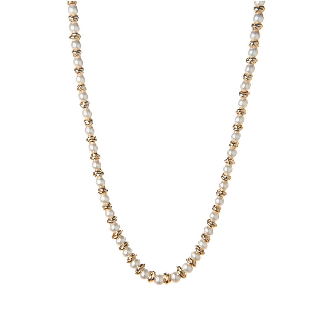 MANU COLLANA PEARL ONE TO ONE RONDELLE - Carol & Co Jewelry