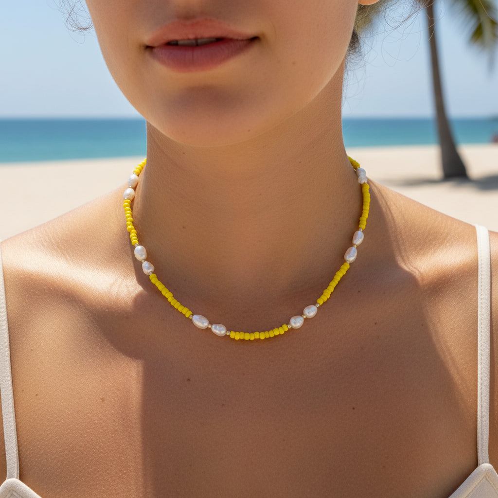 MANU FUERTE PEARL NECKLACE - Carol & Co Jewelry