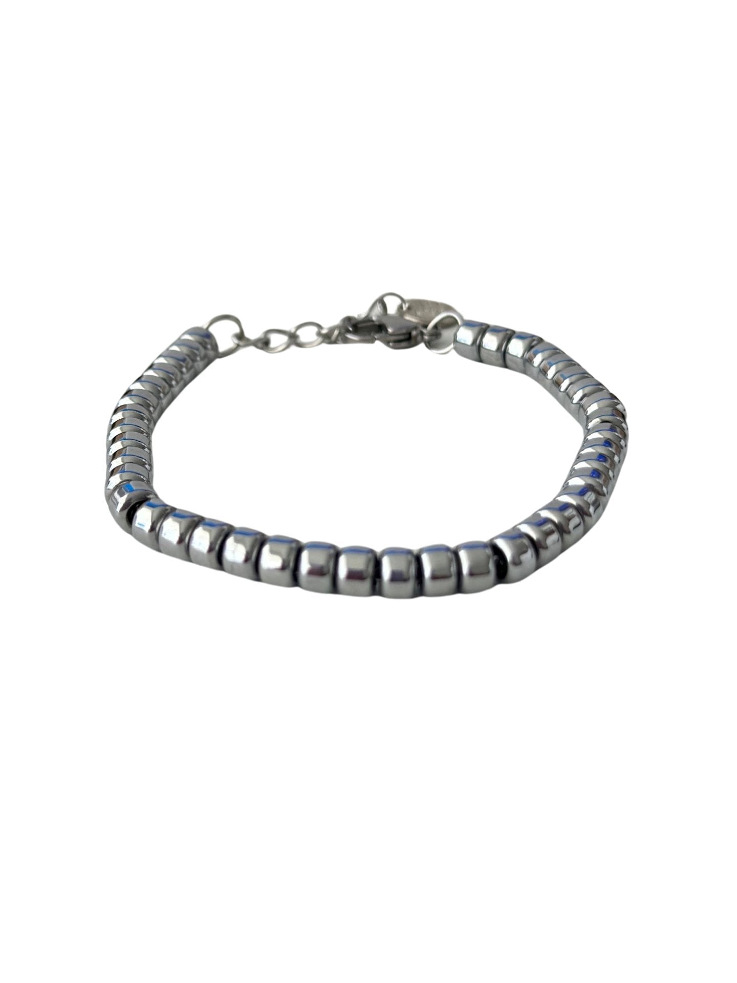 MANU HEMATITE BEADS BRACELET - Carol & Co Jewelry