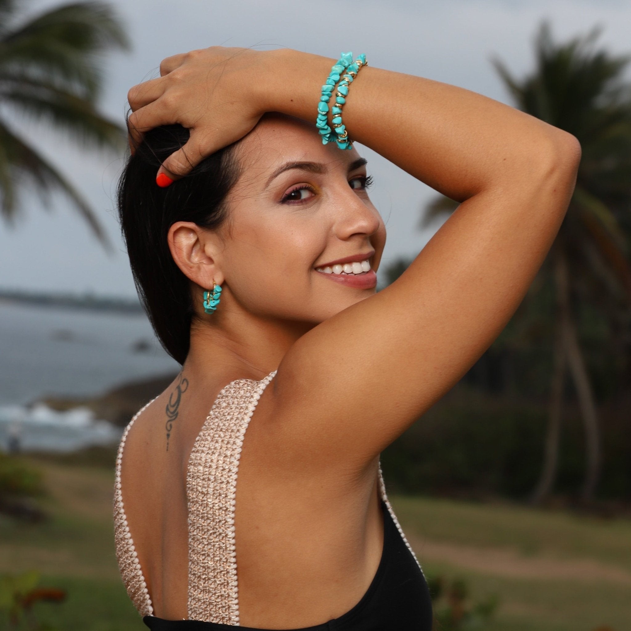 MANU KORAL RONDELLE BRACELET - Carol & Co Jewelry