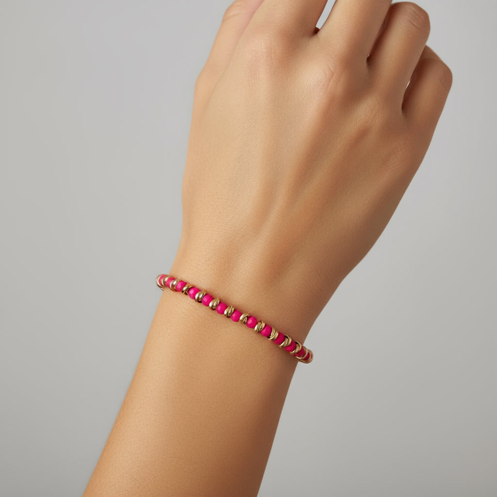 MANU KRISTAL RONDELLE BRACELET - Carol & Co Jewelry