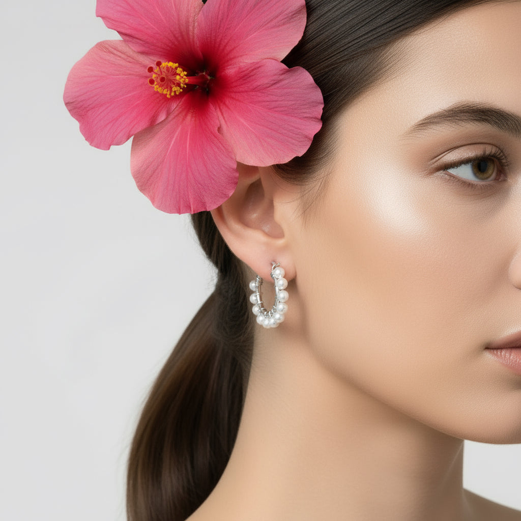 MANU PEARL EARRINGS - Carol & Co Jewelry