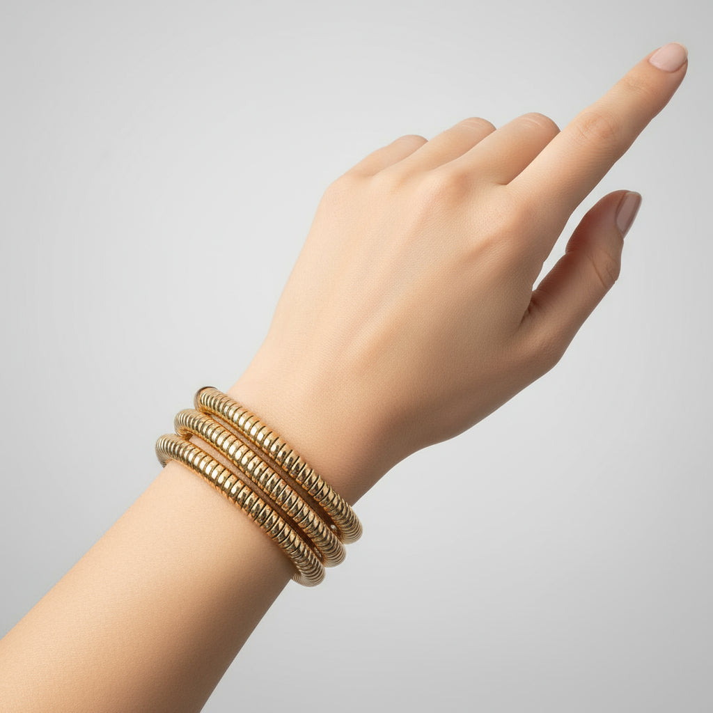 MILA TITANIUM WRAPPED AROUND BRACELET - Carol & Co Jewelry