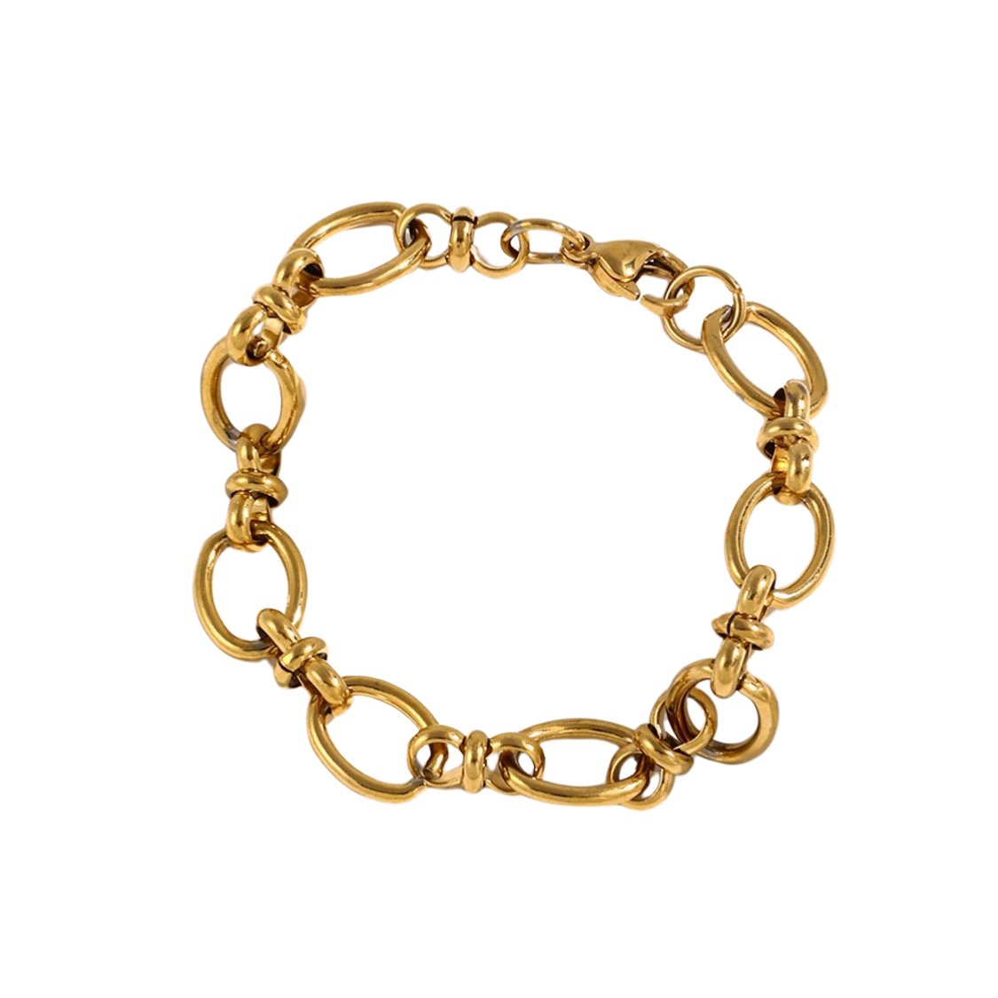 NORA STAINLESS STEEL OLD CROSS BRACELET - Carol & Co Jewelry