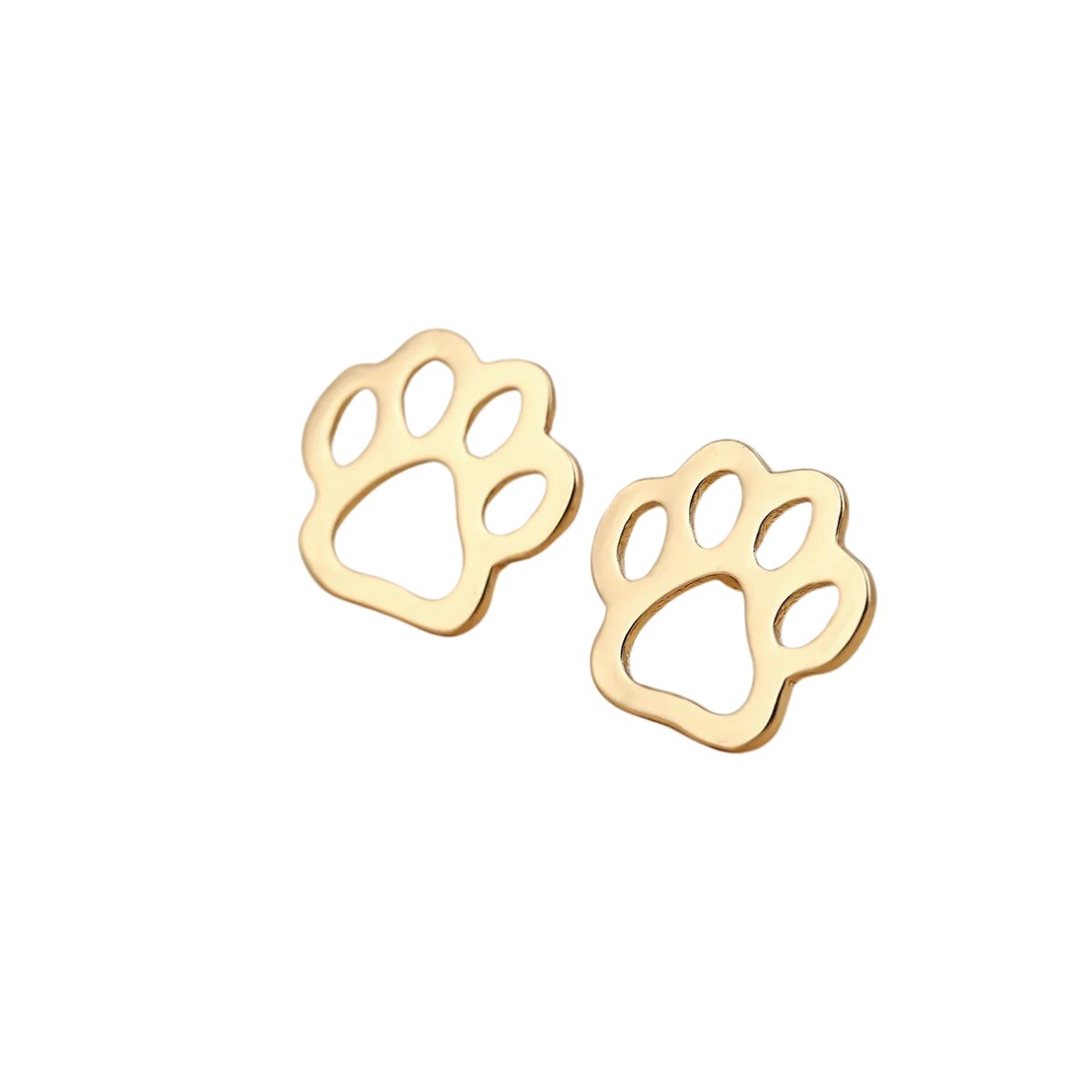 OLIVIA STAINLESS STEEL PAWS EARRINGS - Carol & Co Jewelry