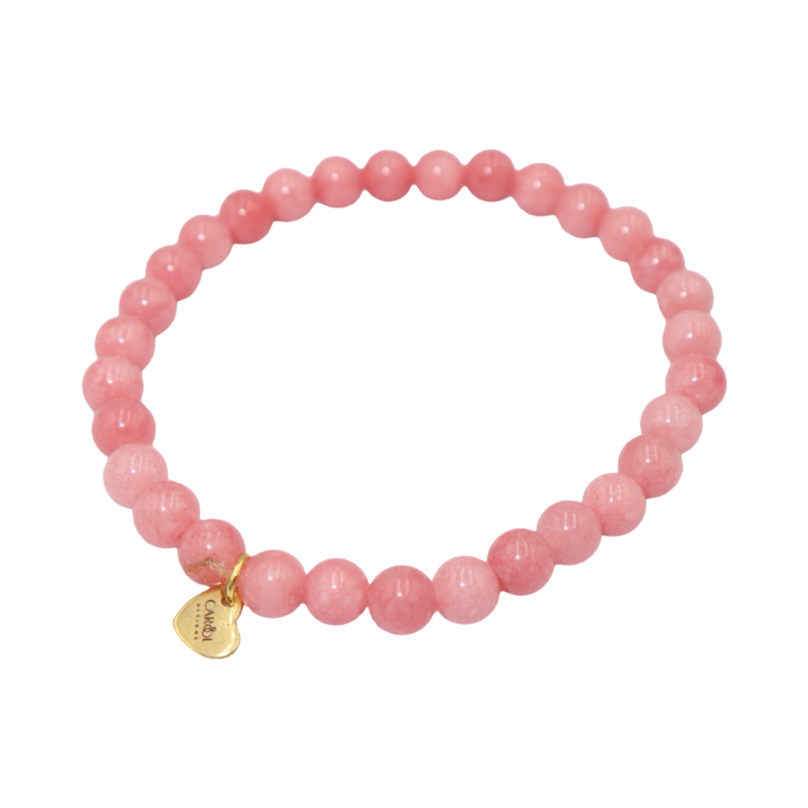 CLEAR GLASS BEADS ELASTIC BRACELET