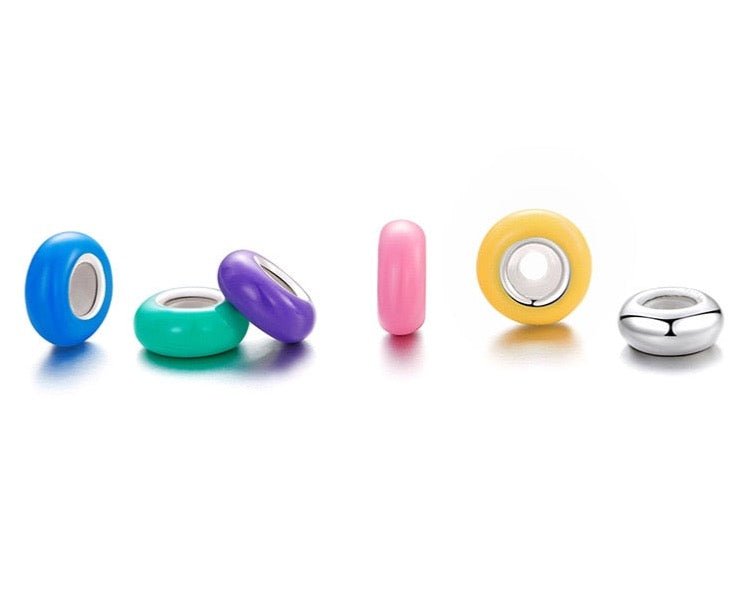 RAINBOW HAPPY FACES & HEARTS CHARMS BRACELET - Carol & Co Jewelry