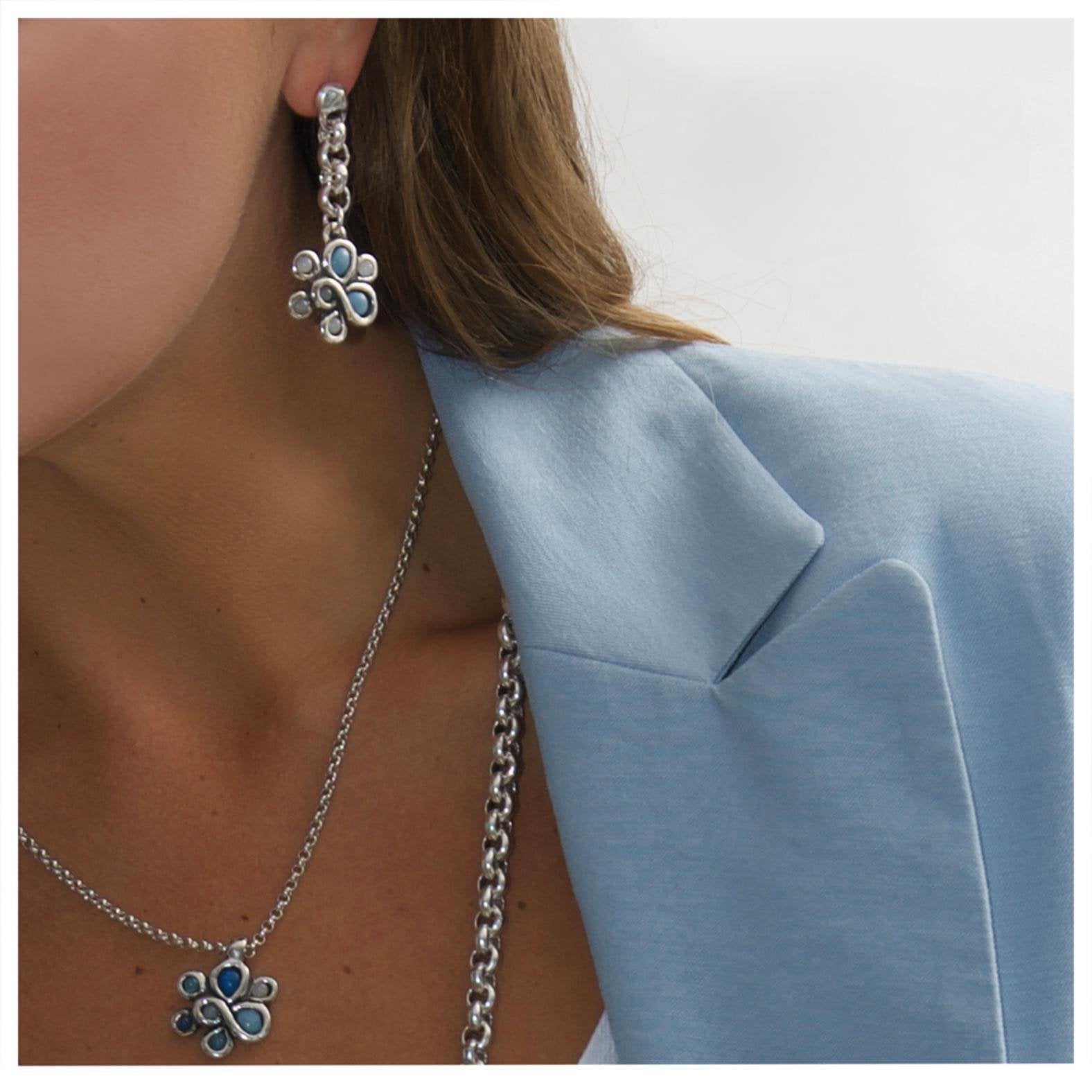 ROSETON SHORT NECKLACE - Carol & Co Jewelry