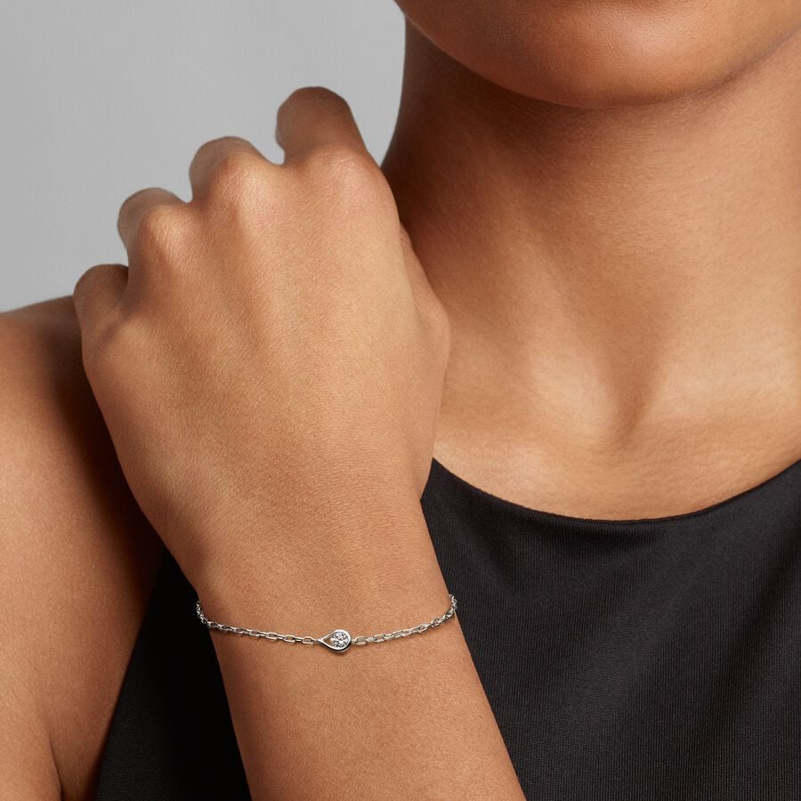 SILVER 925 RAIN DROP BRACELET - Carol & Co Jewelry