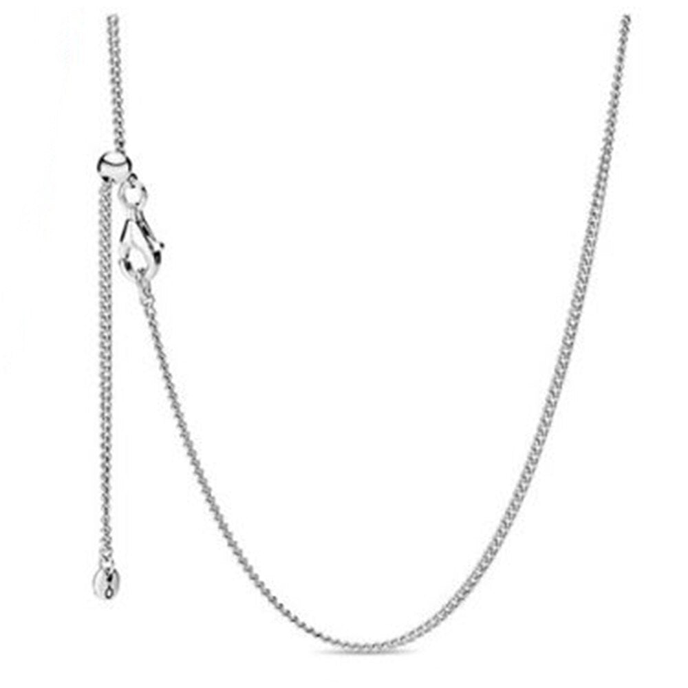 SILVER 925 SLIDING CHAIN NECKLACE - Carol & Co Jewelry