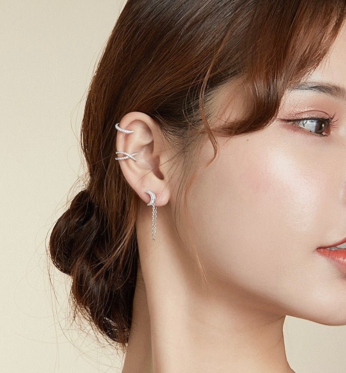 SILVER EAR CUFF - Carol & Co Jewelry