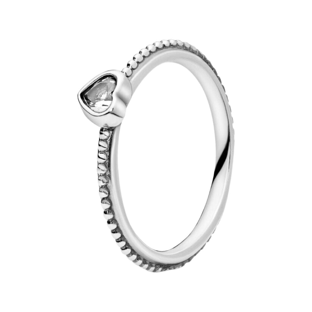 SOLITAIRE HEART RING - Carol & Co Jewelry