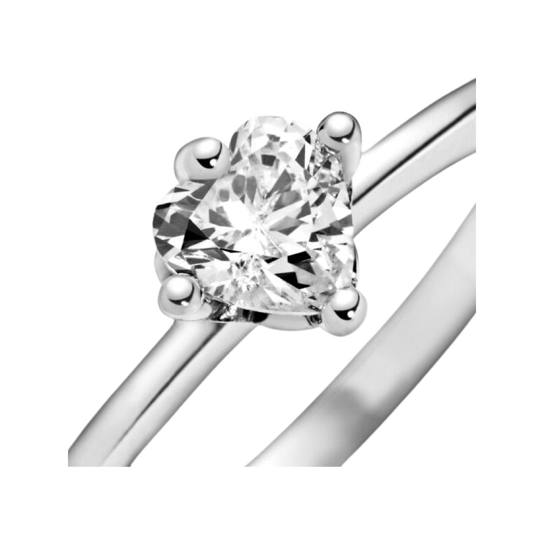 SOLITAIRE PROMISE HEART RING - Carol & Co Jewelry