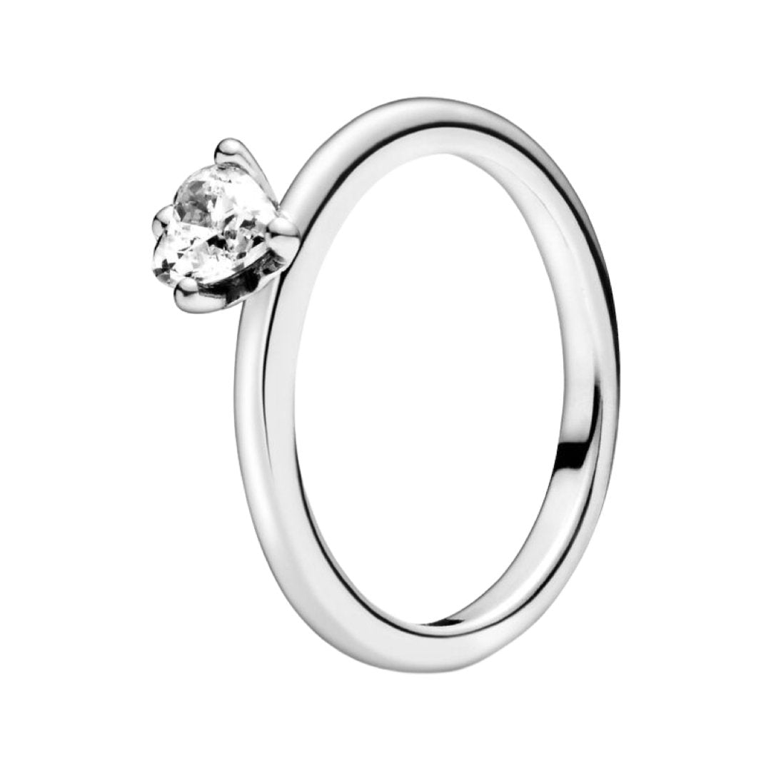 SOLITAIRE PROMISE HEART RING - Carol & Co Jewelry