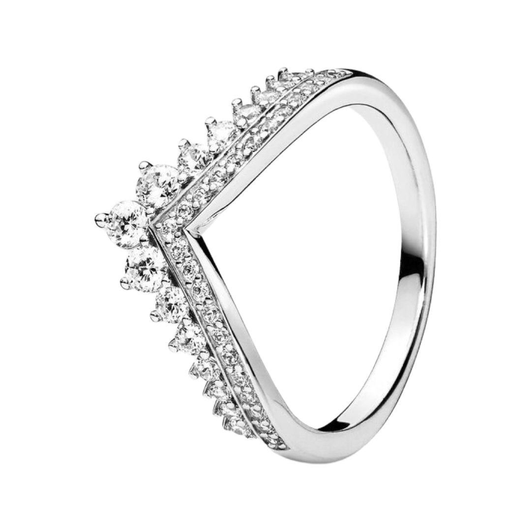 SPARKLING STACKABLE CROWN RING - Carol & Co Jewelry