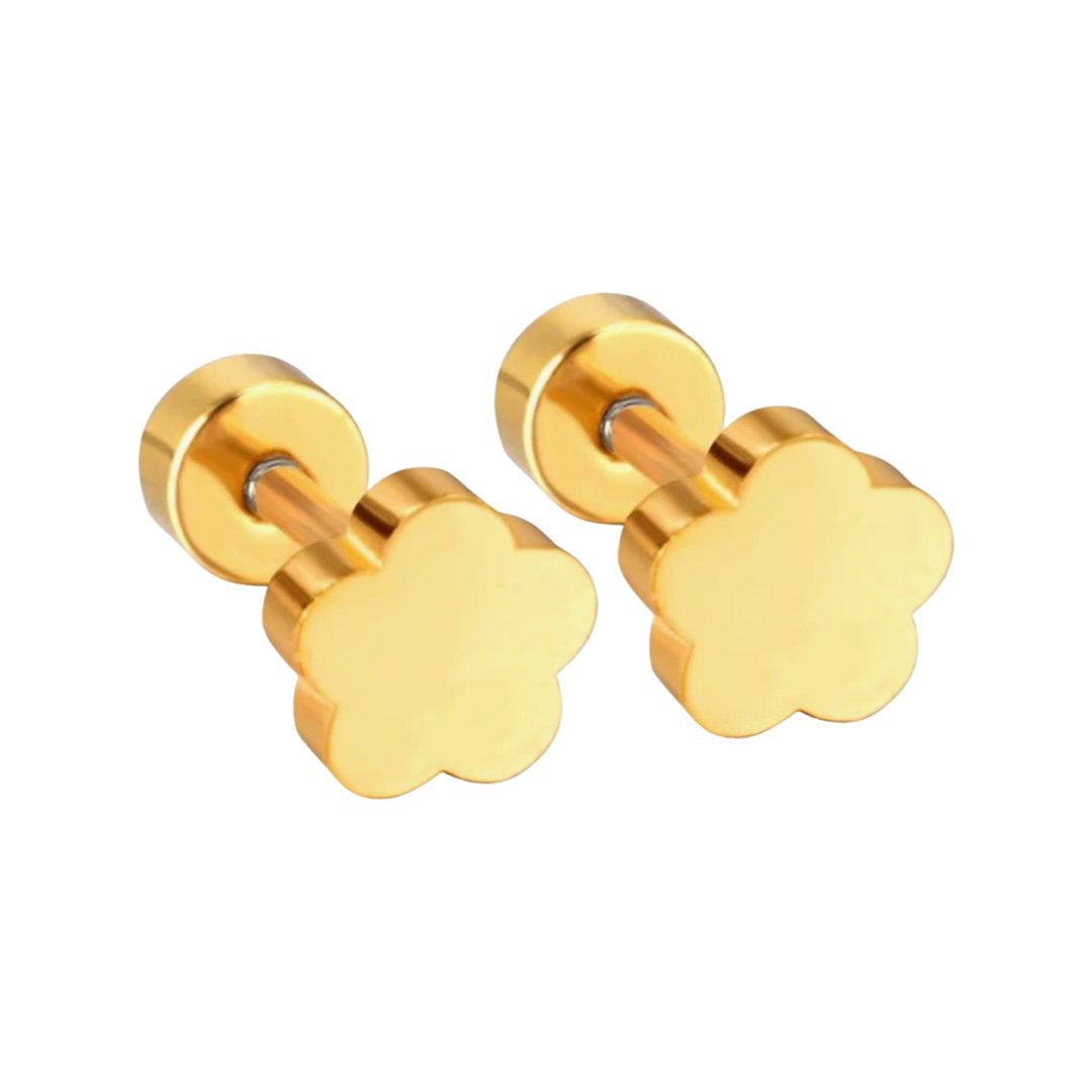 STAINLESS STEEL FLOWER EARRINGS FOR GIRLS - Carol & Co Jewelry