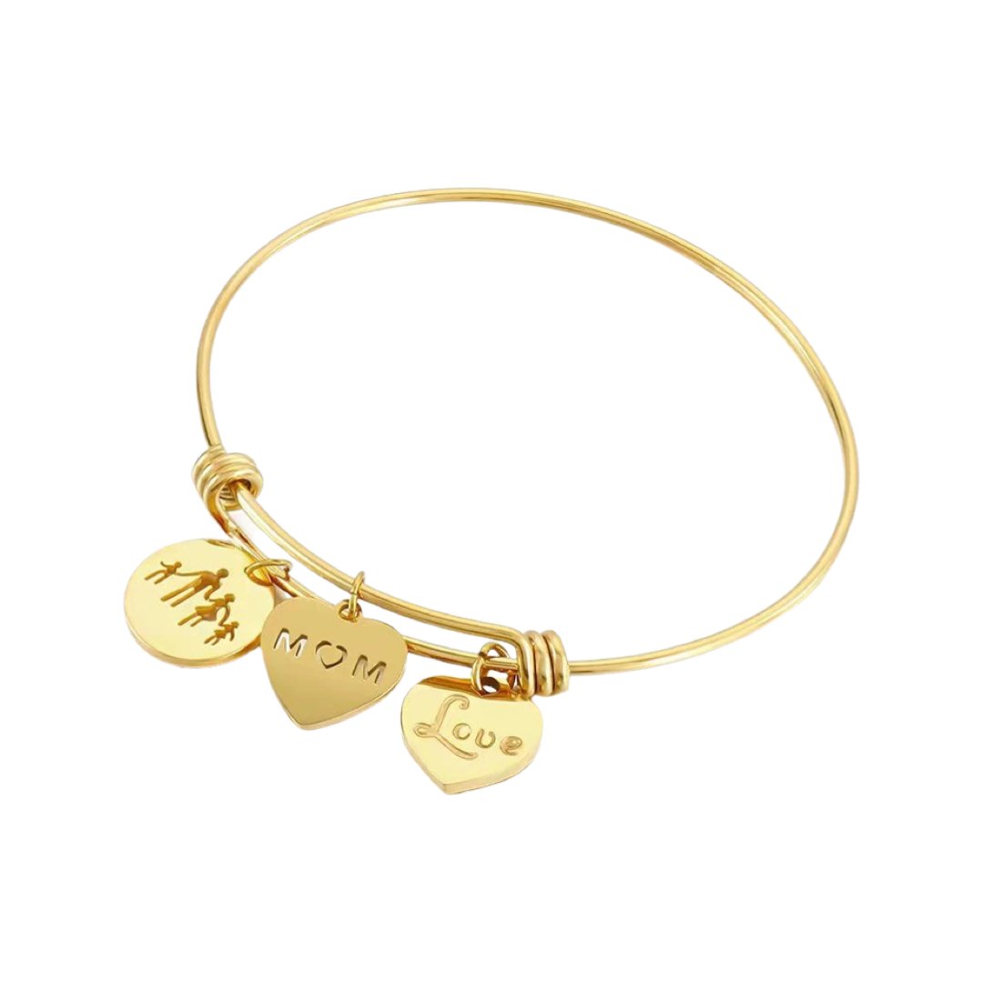 STAINLESS STEEL MOM’S REMEMBRANCE BRACELET - Carol & Co Jewelry