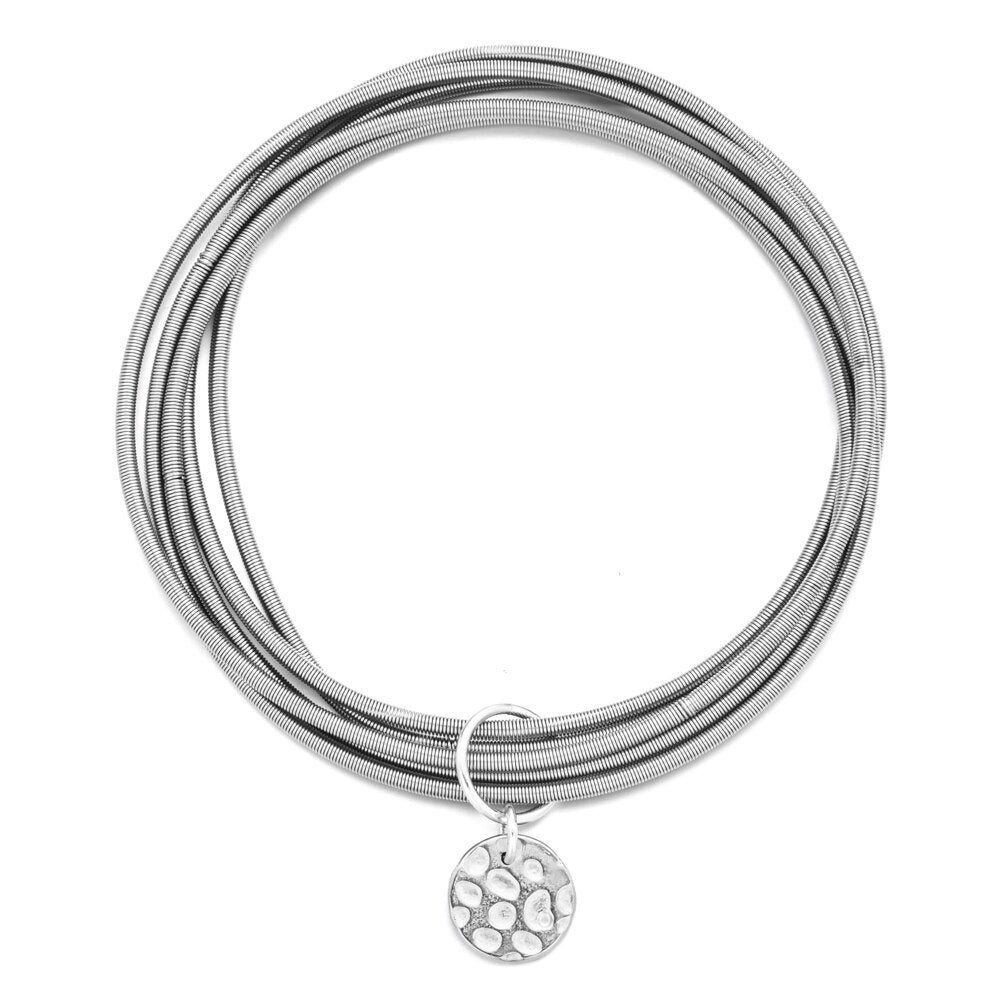 STAINLESS STEEL WIRE BANGLES SET - Carol & Co Jewelry