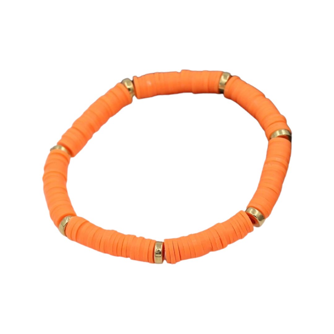 SUMMER POLY-CLAY ELASTIC BRACELET - Carol & Co Jewelry