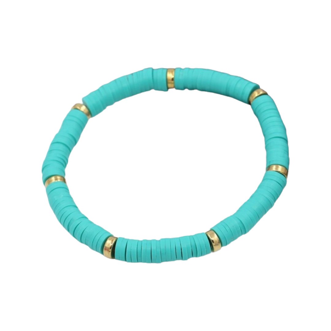 SUMMER POLY-CLAY ELASTIC BRACELET - Carol & Co Jewelry