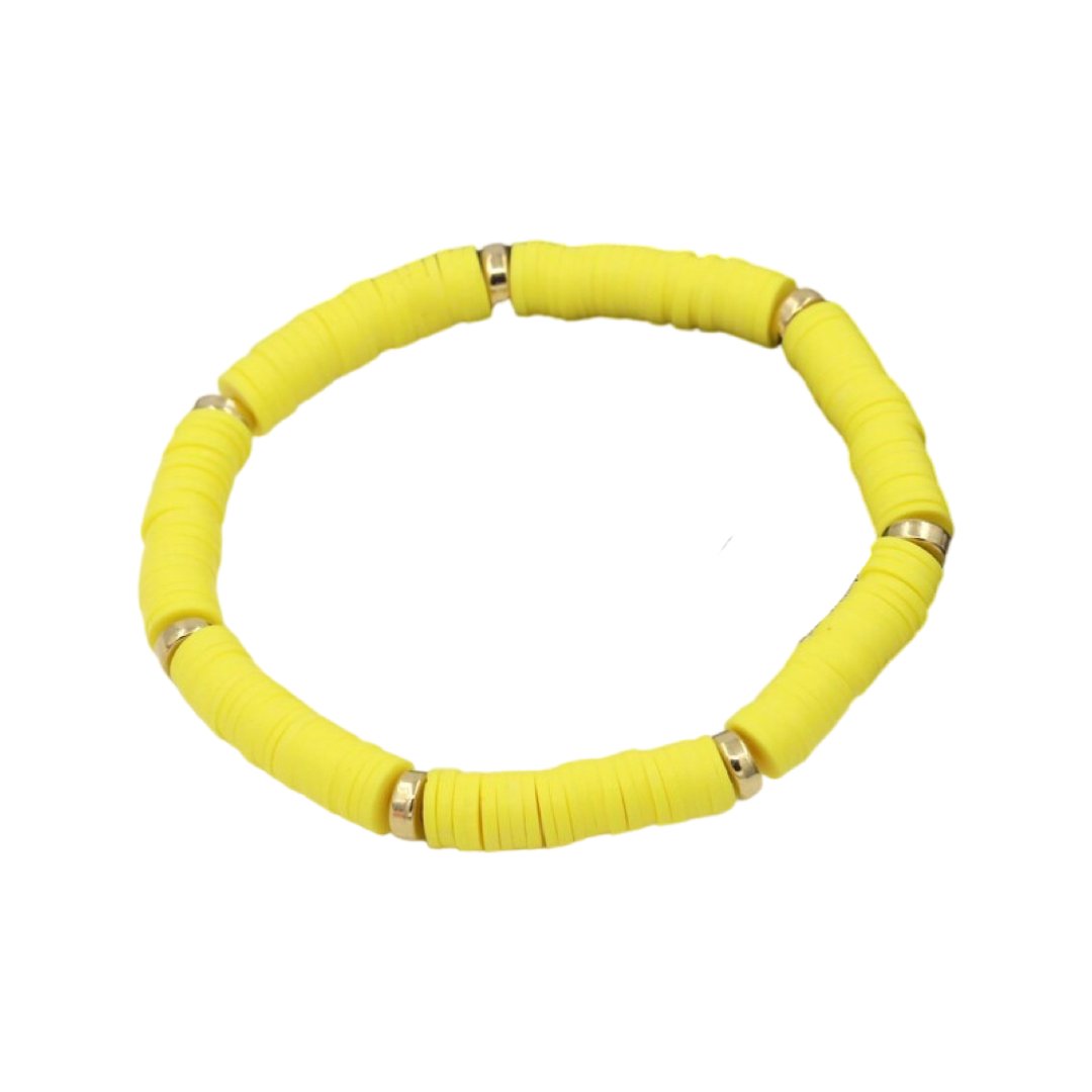 SUMMER POLY-CLAY ELASTIC BRACELET - Carol & Co Jewelry