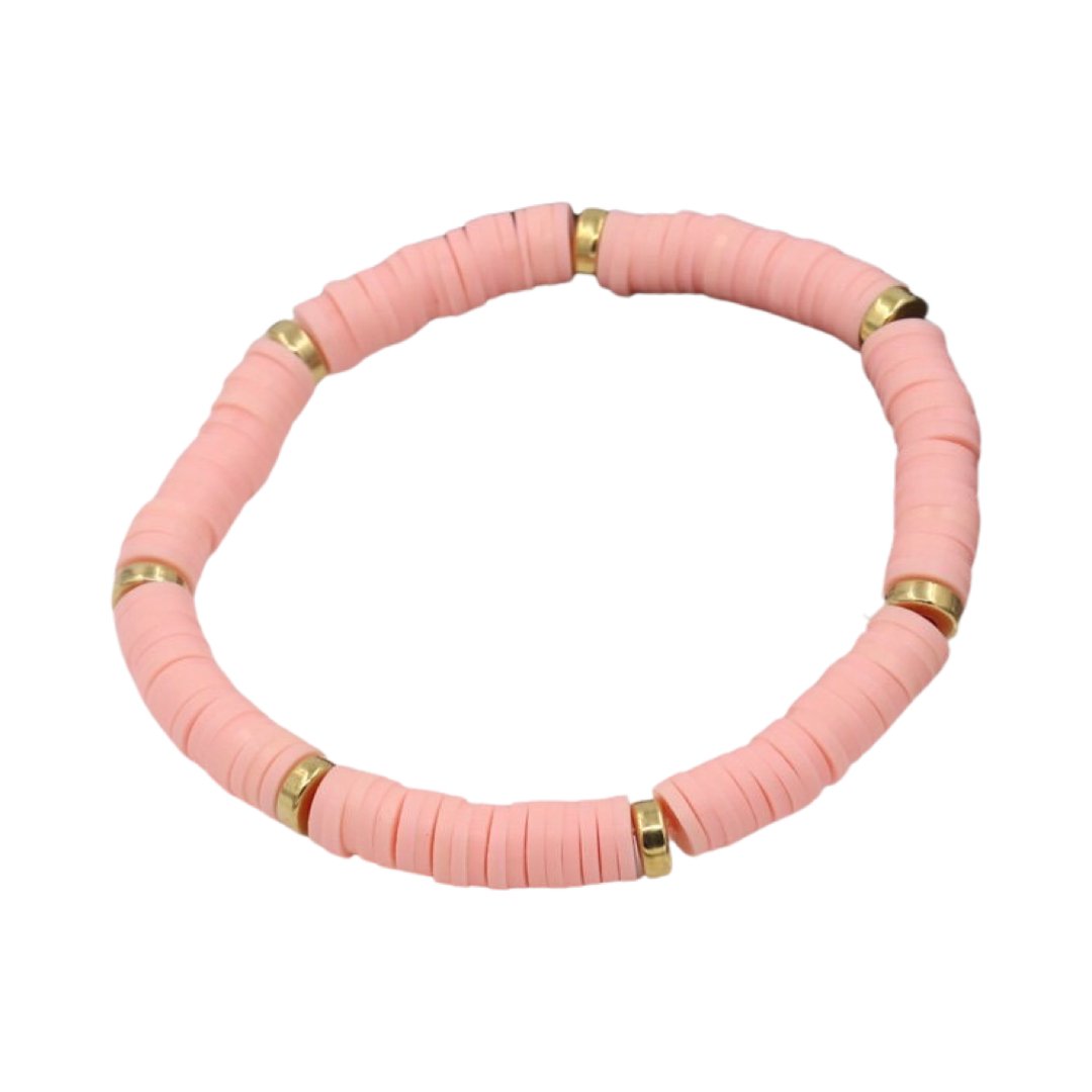SUMMER POLY-CLAY ELASTIC BRACELET - Carol & Co Jewelry