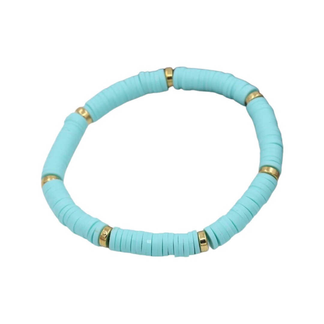 SUMMER POLY-CLAY ELASTIC BRACELET - Carol & Co Jewelry