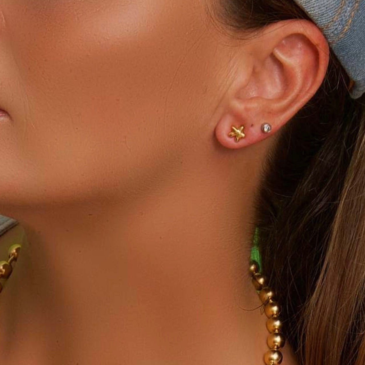 TRA-LA-RA COLORS STAR STUD EARRING - Carol & Co Jewelry