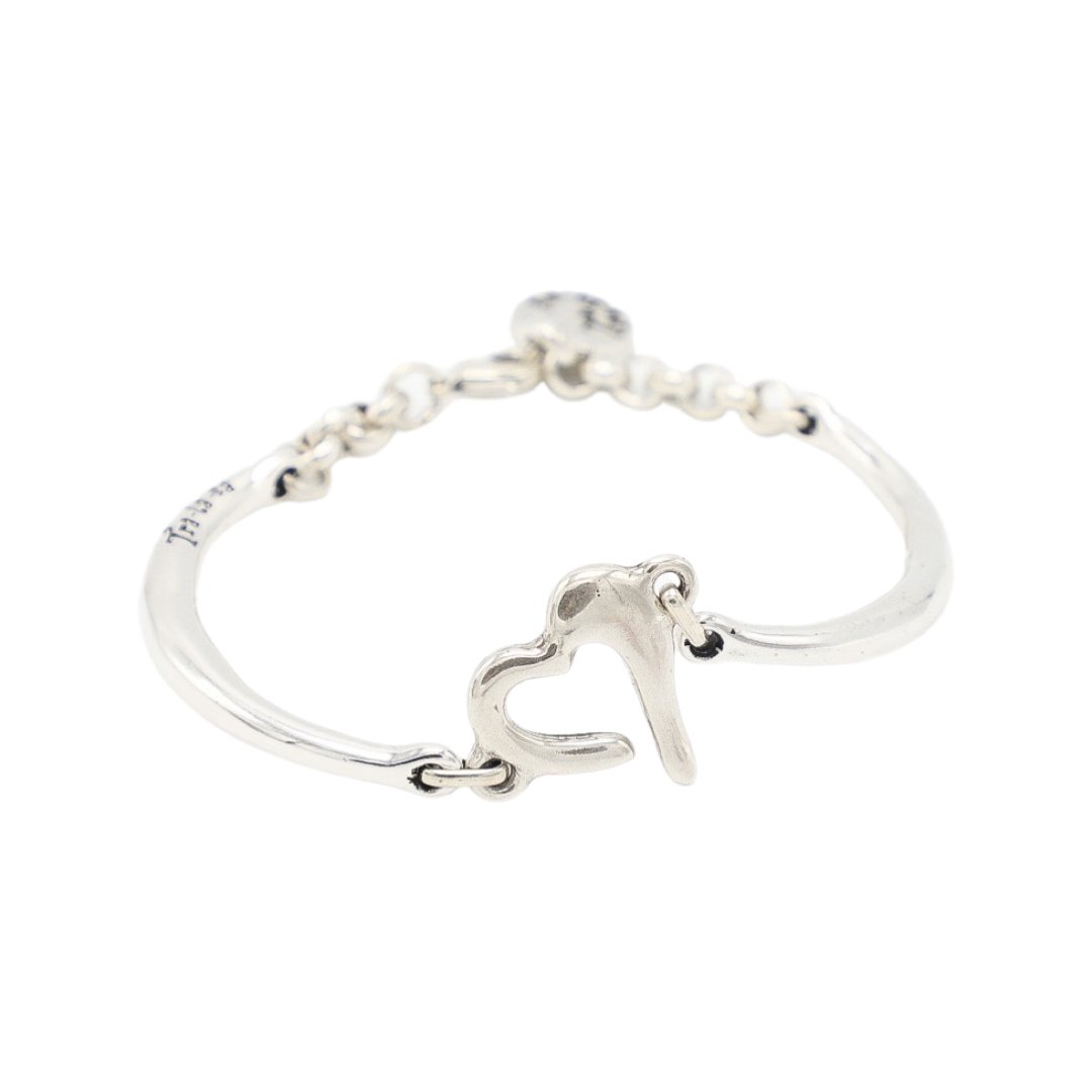 TRA-LA-RA CUORE SINGLE HEART RIGID BRACELET - Carol & Co Jewelry