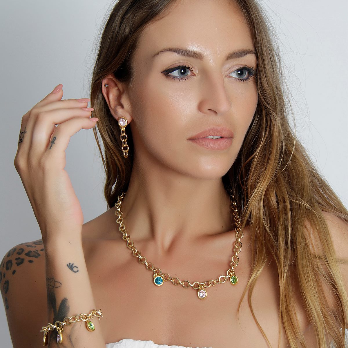 TRA-LA-RA DESTELLOS NECKLACE - Carol & Co Jewelry